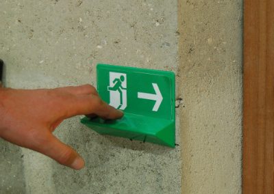 Signalétique braille mise en application