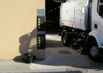Bouclier blindé pour angle