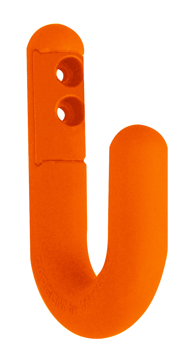 607001-Patere-simple-ORANGE Patère Parkid simple orange - Wattelez