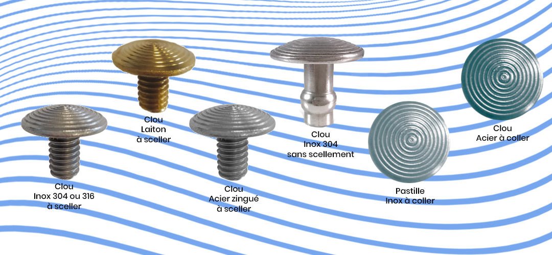 A la une – Nouveau design pour les clous et pastilles podotactiles BEV