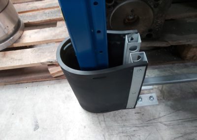 protection pour pied de rack- mise en situation